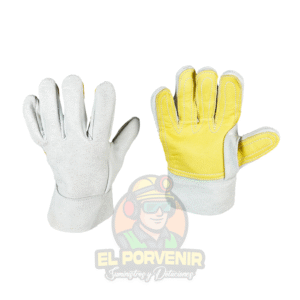 Guante en Carnaza Corto Refuerzo en 5 Dedos en Vaqueta