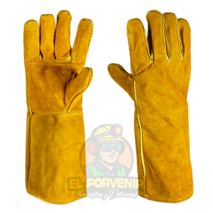 Guante Soldador en Carnaza Amarilla Tipo Kodiack Largo