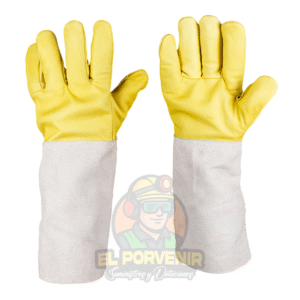 Guante en Carnaza Largo Sencillo y Manopla en Vaqueta