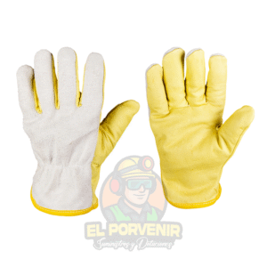 Guante Mixto Corto Sencillo en Carnaza y Vaqueta