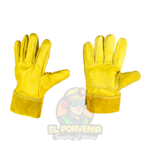 Guante con Manopla Corto Refuerzo 5 Dedos en Vaqueta