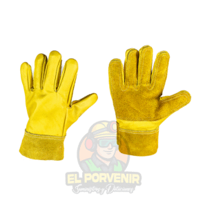 Guante con Manopla Corto Refuerzo 5 Dedos en Carnaza