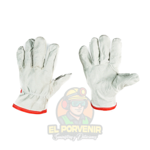 Guante en Vaqueta Blanca Sencillo