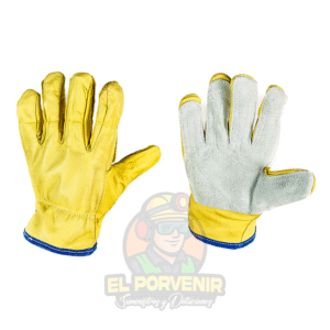 Guante en Vaqueta Refuerzo 5 Dedos en Carnaza Gris