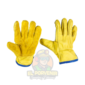 Guante en Vaqueta Refuerzo 5 Dedos en Carnaza Amarilla