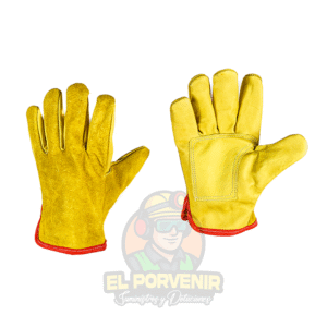 Guante Mixto en Carnaza y Vaqueta Refuerzo Palma en Vaqueta