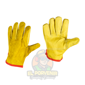 Guante Mixto en Carnaza y Vaqueta Refuerzo 5 Dedos en Vaqueta