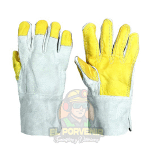 Guante Palmero en Carnaza Refuerzo 5 Dedos en Vaqueta y Uña